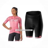 2024 Maillot Cyclisme Femme Giro D'italia Rose Manches Courtes Et Cuissard