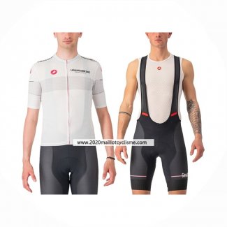 2024 Maillot Cyclisme Giro D'italia Blanc Manches Courtes Et Cuissard