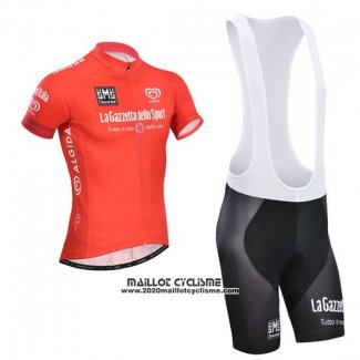 2014 Maillot Ciclismo Giro D'italie Rouge Manches Courtes et Cuissard