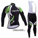 2017 Maillot Ciclismo Merida Noir et Blanc Manches Longues et Cuissard