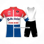 2024 Maillot Cyclisme Baloise Trek Rouge Blanc Bleu Manches Courtes Et Cuissard