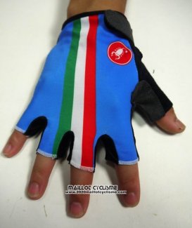 2015 Castelli Gants Ete Ciclismo Striscia Bleu