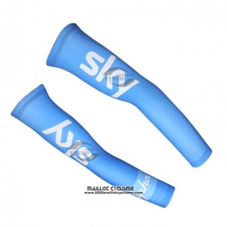 2015 Sky Manchettes Ciclismo Bleu