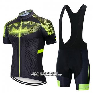 2019 Maillot Ciclismo Northwave Noir Vert Manches Courtes et Cuissard