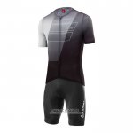 2022 Maillot Cyclisme Loffler Noir Blanc Gris Manches Courtes et Cuissard