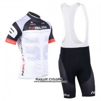 2013 Maillot Ciclismo Nalini Noir et Rouge Manches Courtes et Cuissard