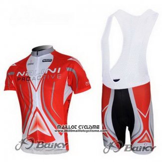 2012 Maillot Ciclismo Nalini Rouge et Blanc Manches Courtes et Cuissard