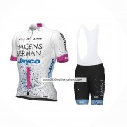 2024 Maillot Cyclisme Hagens Berman Axeon Rose Manches Courtes Et Cuissard